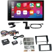 Pioneer SPH-DA77DAB CarPlay Android Auto DAB+ Einbauset für Mercedes SLK R171