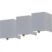 Etc-shop 3er Set LED Wandleuchte für Ihren Hof zum verstellen UP DOWN VT-759W