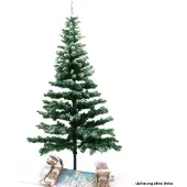 Omnitronic Künstlicher Tannenbaum Christbaum, beschneit, 180cm hoch, grün