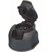 YOUCAMP WEST 13K-Steckdose - kompatibel mit 7pol Stecker - Abschaltautomatik für Nebelleuchte