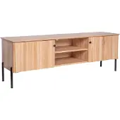 Erst-Holz Lowboard Medienschrank Holzschrank 158x41x54 mit 2 Türen Kernbuche massiv 90.51-13-158