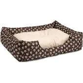 BedDog Hundebett MIMI, Hundesofa,Hundekissen,(S) ca. 55x40x17cm,SAND-DOG (braun/muster)