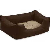 BedDog Hundebett MIMI, Hundesofa,Hundekissen,(S) ca. 55x40x17cm,MELANGE (braun/beige)