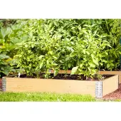 BURI Hochbeet-Rahmen natur Frühbeet Pflanzbeet Gartenbeet Blumenkasten erweiterbar