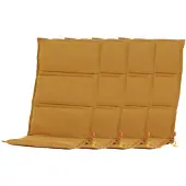 BURI 4er-Set Sesselauflage Centauri Ocker 120x48x3cm Sitzkissen Stuhlkissen Kissen