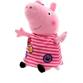 Play Peppa Wutz Plüschfigur (31cm) Plüschtier Kuscheltier Stofftier Pig Schweinchen Peppa gestreiftes Kleid