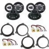 Crunch GTI-62 Koaxial Lautsprecher Einbauset für Nissan X-Trail T30 T31 T32