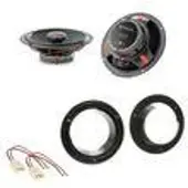 Focal ICU165 Koaxial Lautsprecher 2-Wege Einbauset für Fiat Seicento Sedici