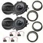 Pioneer TS-A1670F Lautsprecher Einbauset für Passat 3B 3BG Beetle vorne hinten