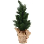 Homestyling Weihnachtsdekoration Baum im Jutesack 45 cm