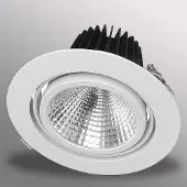Mextronic 30W LED Einbaustrahler EXLITE-R 3000K Warmweiß schwenkbar Ø 175mm