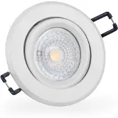Mextronic LED Einbaustrahler 230 6W dimmbar 16302-3 Ø68 IP20 Weißes Aluminium