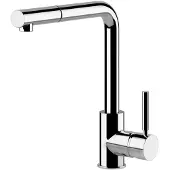 Gessi Neutron 17169 Einhebelmischer mit Schwenkarm Auszugsbrause mit 1 Strahlfunktion