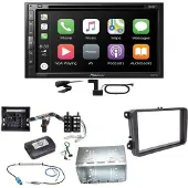 Pioneer AVH-Z5200DAB Android Auto Carplay Einbauset für Tiguan Amarok Caddy Jetta