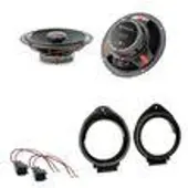 Focal ICU165 Koaxial Lautsprecher 2-Wege Einbauset für Opel Astra J Opel Mokka