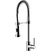 Gessi 50209, Herunterziehen, Schwarz, Chrom, Metall, Hebelgriffe, Einzelbild, 3/8"
