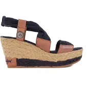 Napapijri Riemchen Sandalen Pumps Keilabsatz Irene Dunkelblau