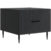vidaXL Couchtisch mit Schubladen Schwarz 49 x 50 x 40 cm Holzwerkstoff