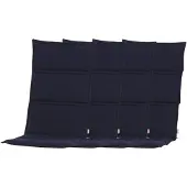 BURI 4er-Set Sesselauflage Centauri dunkelblau 120x48x3cm Sitzkissen Stuhlkissen