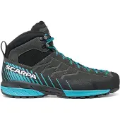 Scarpa Mescalito Mid GTX, Lederschuhe, Approach, shark/azure, 47,