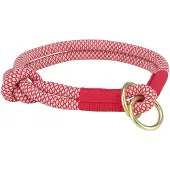 Trixie Soft Rope Halsband Hond Half-Slip Rood / Creme