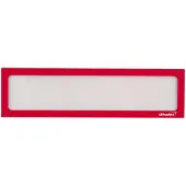 Ultradex Infotasche, magnetisch, für Überschriften, B 312 x H 60 mm, A3, rot