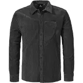 Schöffel Outdoorhemd SCHÖFFEL "Urban Shirt Style Lodos MNS", Herren, Gr. 54, Normalgrößen, schwarz (9990, schwarz), Oberstoff: 98% Polyester, 2% Elasthan, V-Ausschnitt, Hemden Outdoorhemd