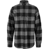 Fjällräven - Övik Heavy Flannel Shirt - Hemd Gr L grau/schwarz