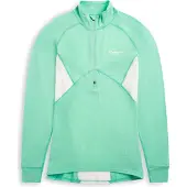 Bergans Pullover Damen Inner:Pure Merino Half Zip Mint Crush/Vanilla White-XL