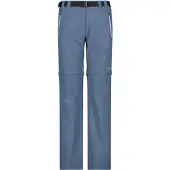 CMP Damen Zip Off Trekking Hose mit Dry Function blau 36