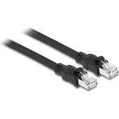 DeLOCK Netzwerkkabel RJ45 Cat.6A F/UTP mit innerem Metallmantel 5 m, 5 m, Cat6a, F/UTP (FTP), RJ-45, RJ-45, Schwarz