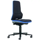BIMOS Arbeitsdrehstuhl Neon, Stoff, mit Rollen, niedrig