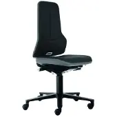 BIMOS Arbeitsdrehstuhl Neon, Supertec, mit Rollen, niedrig