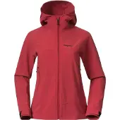 Bergans Jacke Bergans Vaagaa Softshell Jacket Hood Damen Crimson Red-XS
