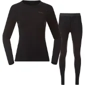 Bergans - Women's Allround Merino Baselayer Set - Merinounterwäsche Gr XS schwarz