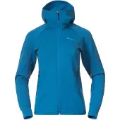 Bergans Sweatjacke Rabot Merino Tech Midlayer Hoodie Damen Dark Aqua Lagoon-L