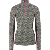 Kari Traa - Technische erste Schicht aus Merinowolle - Rose Half Zip Baselayer Top Thyme für Damen aus Wolle - Größe XS - Rosa