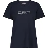 CMP T-Shirt mit Rundhalsausschnitt und Logo Damen