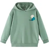 Reima Huppis Hoodie, Stone Green, 110-116