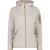 CMP Damen Unterjacke Kapuzen Fleecejacke Strick