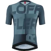 Löffler Loeffler Kurzarm-Radtrikot M Bike Jersey FZ Signature Mid Dark Petrol - Blau