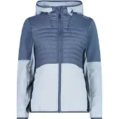 CMP WOMAN JACKET HYBRID FIX HOOD hellblau 36
