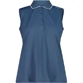 CMP Ärmellos Stretch-Piqué-Poloshirt Damen