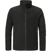 Schöffel Fleecejacke SCHÖFFEL "Urban Fleece Jk Style Karif MNS", Herren, Gr. 52, schwarz (9990, schwarz), Oberstoff: 100% Polyester, relaxed fit, hoch geschlossener Ausschnitt, Jacken Fleecejacke