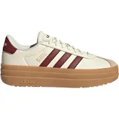 Adidas Plateausneaker SPORTSWEAR "VL COURT BOLD", Damen, Gr. 41, weiß (sanftes weiß, shadow rot, crystal sand), Leder, Synthetik, Schuhe Plateausneaker