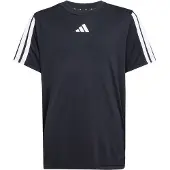 Adidas T-Shirt "TRAIN ESSENTIALS 3-STREIFEN KIDS" für Kinder, mit Rundhalsausschnitt, ohne Verschluss, aus Polyester