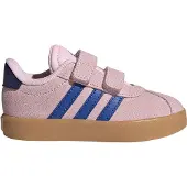 Adidas Sneaker SPORTSWEAR "VL COURT 3.0", Mädchen, Gr. 22, clear pink, royal blau, gum 3, Leder, Synthetik, Schuhe Sneaker, inspiriert vom Design des Handball Spezial