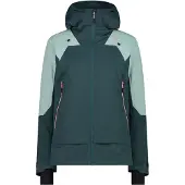CMP Woman Ski Jacket FIX Hood trek green (F520) 38