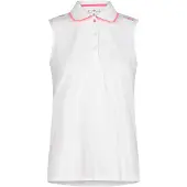 CMP Ärmellos Stretch-Piqué-Poloshirt Damen