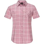 Schöffel Outdoorbluse SCHÖFFEL "Blouse Style Frolya WMN", Damen, Gr. 38, rosa (3105, rosa), Oberstoff: 81% Polyester, 14% Nylon, 5% Elasthan, bequem, V-Ausschnitt, Blusen Outdoorbluse